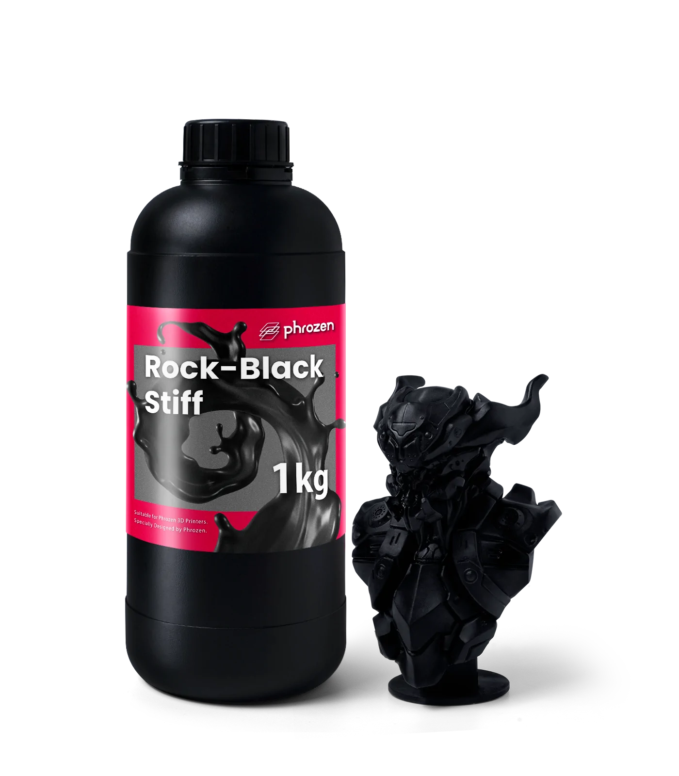 Phrozen Rock-Black Stiff 3D Printer Resin - 1kg
