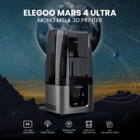 ELEGOO Mars 4 9K MSLA Resin 3D Printer