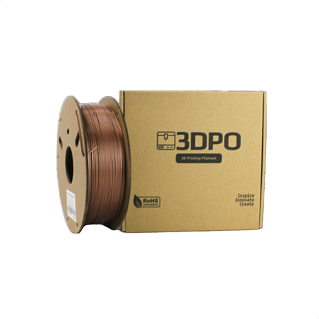 3DPO PLA 3D Filament 1.75mm Muted Copper - 1KG